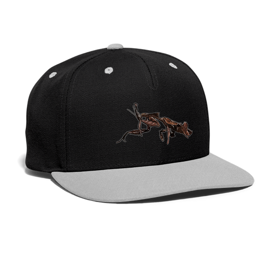 Cappy Kontrast Snapback Phyllocrania paradoxa female 2 - Schwarz/Grau