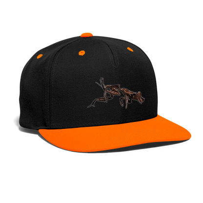 Cappy Kontrast Snapback Phyllocrania paradoxa female 2 - Schwarz/Neonorange