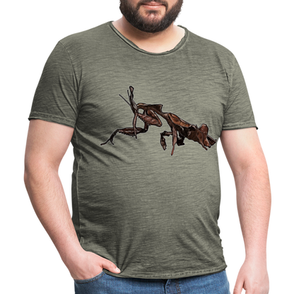 Männer Vintage T-Shirt Phyllocrania paradoxa female 2 - Vintage Khaki