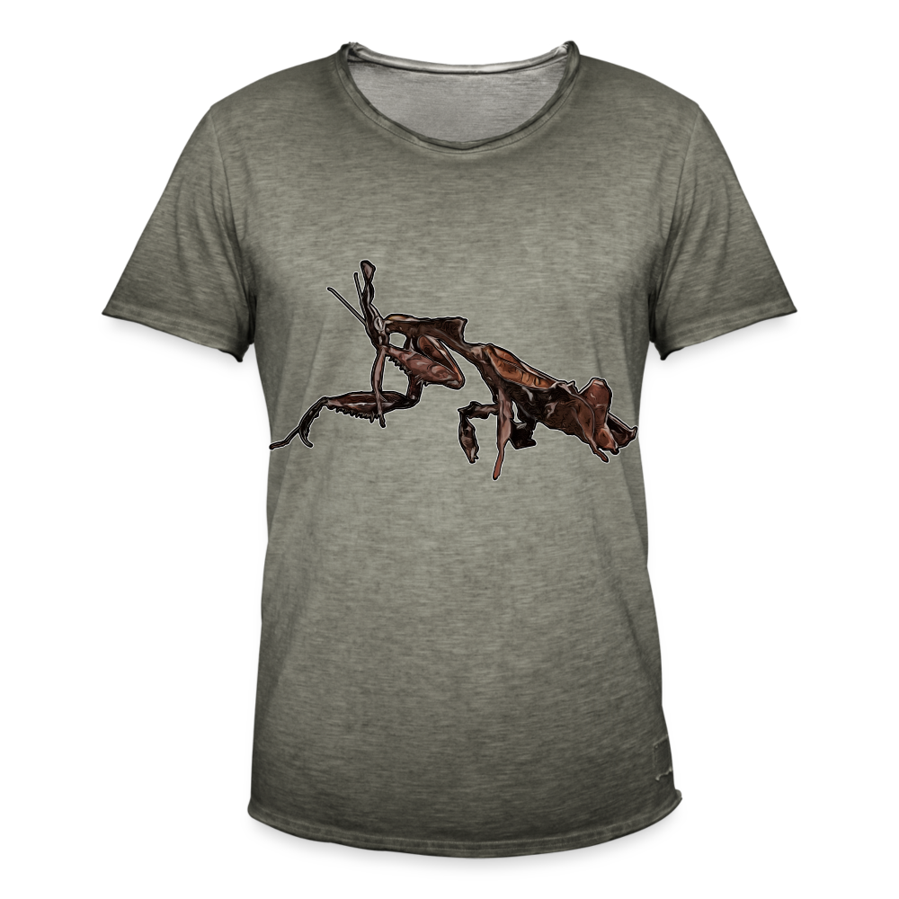 Männer Vintage T-Shirt Phyllocrania paradoxa female 2 - Vintage Khaki