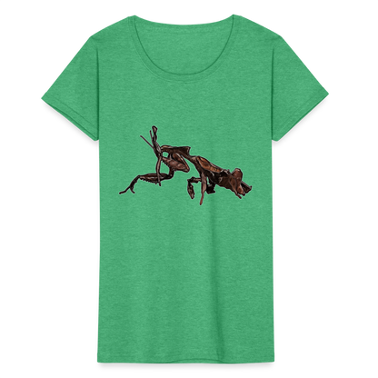 Frauen Fruit of the Loom T-Shirt Phyllocrania paradoxa female 2 - Grün meliert