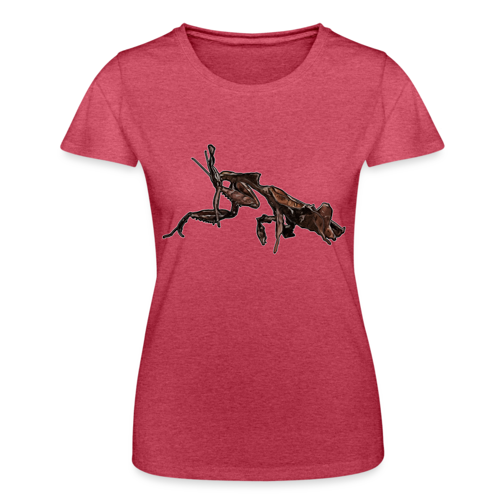 Frauen Fruit of the Loom T-Shirt Phyllocrania paradoxa female 2 - Rot meliert