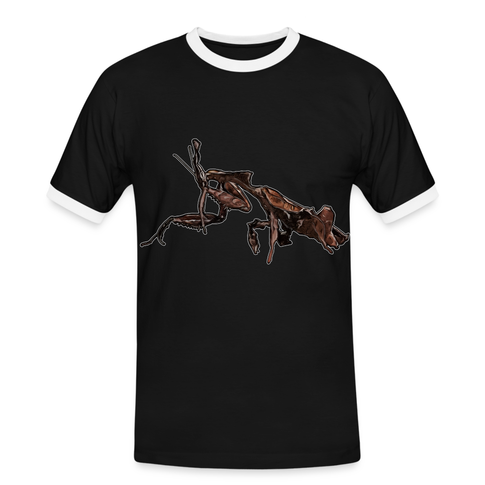 Männer Kontrast-T-Shirt Phyllocrania paradoxa female 2 - Schwarz/Weiß