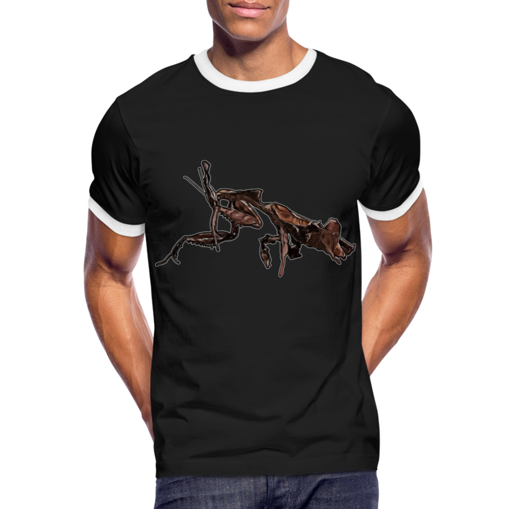 Männer Kontrast-T-Shirt Phyllocrania paradoxa female 2 - Schwarz/Weiß