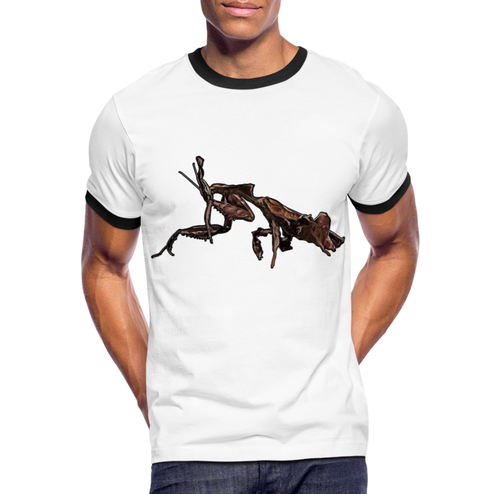 Männer Kontrast-T-Shirt Phyllocrania paradoxa female 2 - Weiß/Schwarz