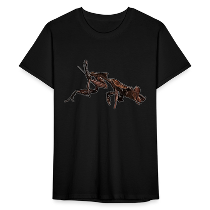 Männer Fruit of the Loom T-Shirt Phyllocrania paradoxa female 2 - Schwarz