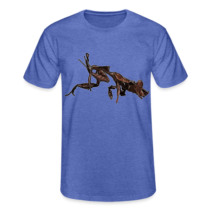 Männer Fruit of the Loom T-Shirt Phyllocrania paradoxa female 2 - Blau meliert