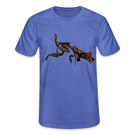 Männer Fruit of the Loom T-Shirt Phyllocrania paradoxa female 2 - Blau meliert