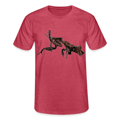 Männer Fruit of the Loom T-Shirt Phyllocrania paradoxa female 2 - Rot meliert