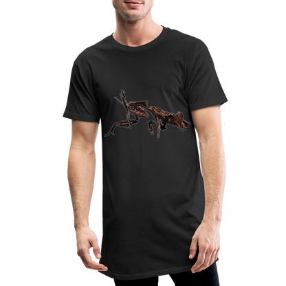 Männer Urban Longshirt Phyllocrania paradoxa female 2 - Schwarz