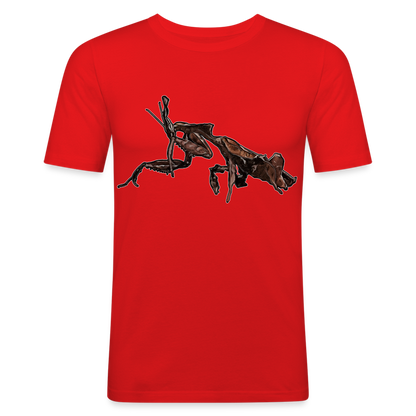 Männer Slim Fit T-Shirt Phyllocrania paradoxa female 2 - Rot