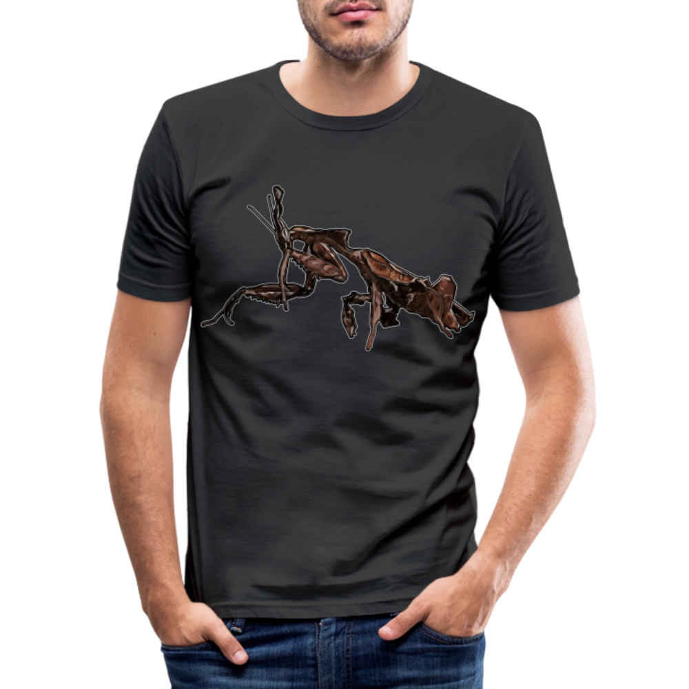 Männer Slim Fit T-Shirt Phyllocrania paradoxa female 2 - Schwarz