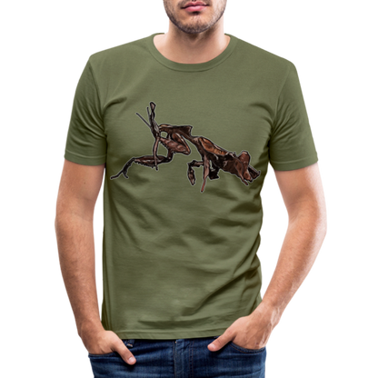 Männer Slim Fit T-Shirt Phyllocrania paradoxa female 2 - khaki Grün