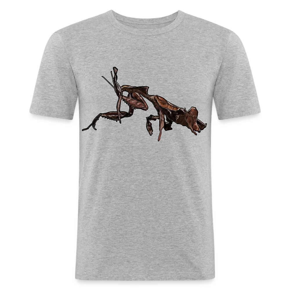Männer Slim Fit T-Shirt Phyllocrania paradoxa female 2 - Grau meliert