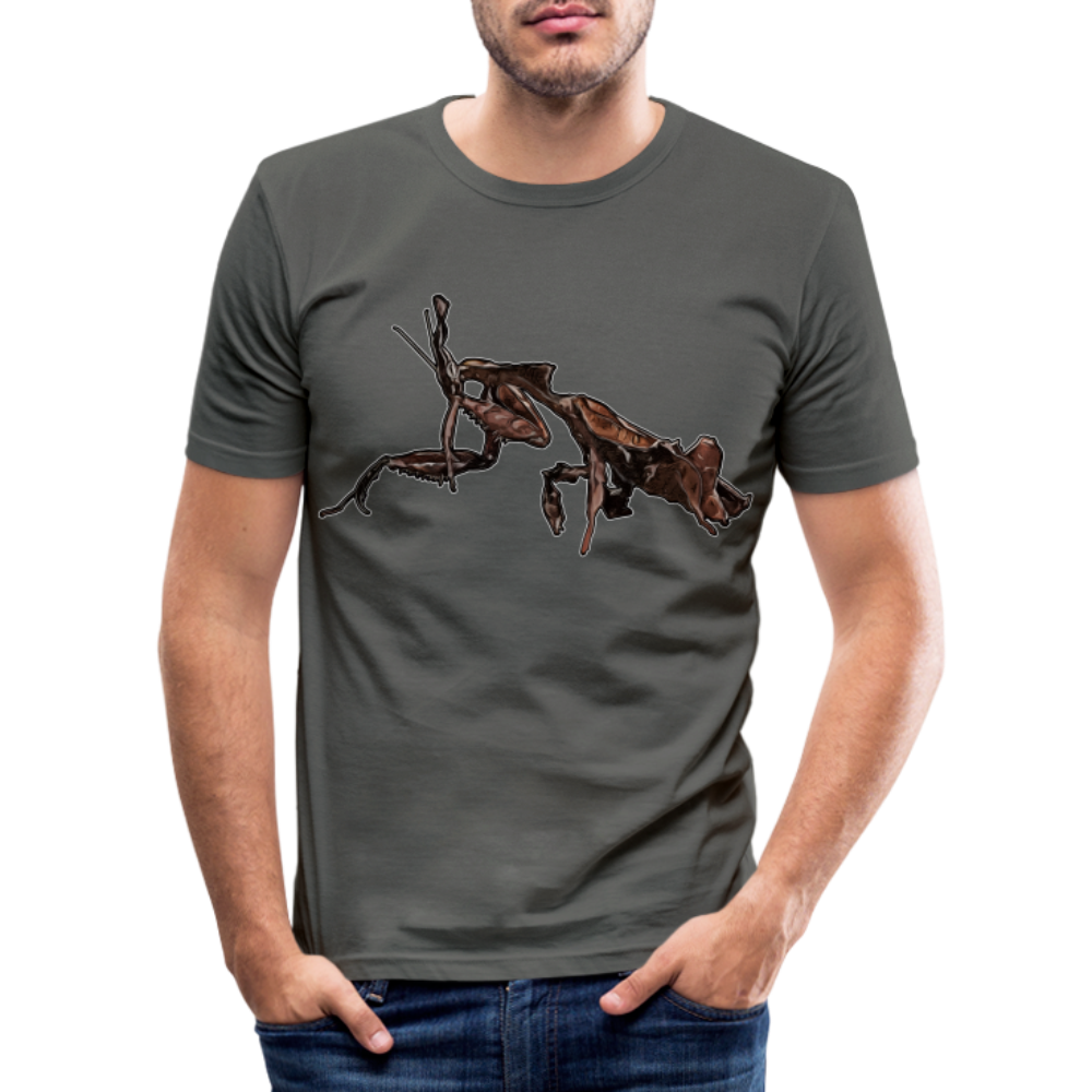 Männer Slim Fit T-Shirt Phyllocrania paradoxa female 2 - Graphite
