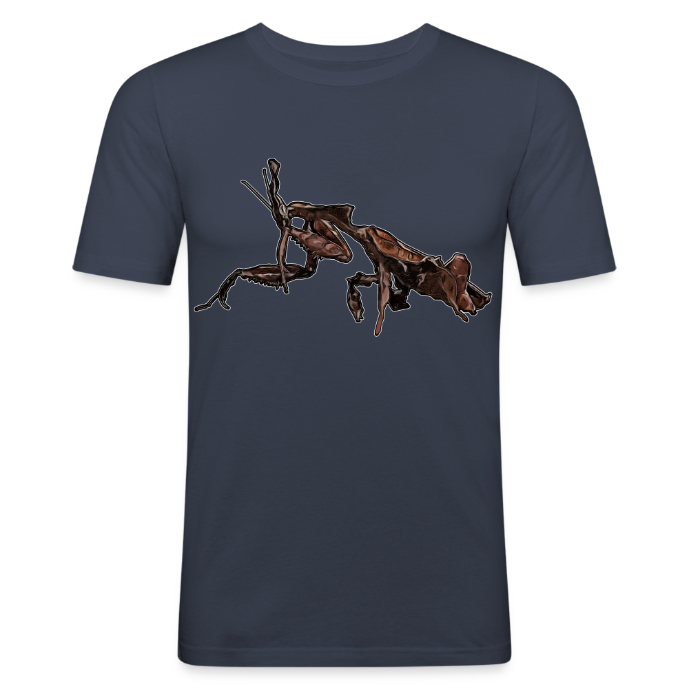 Männer Slim Fit T-Shirt Phyllocrania paradoxa female 2 - Navy