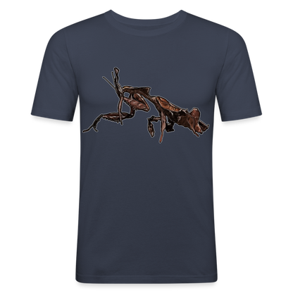 Männer Slim Fit T-Shirt Phyllocrania paradoxa female 2 - Navy