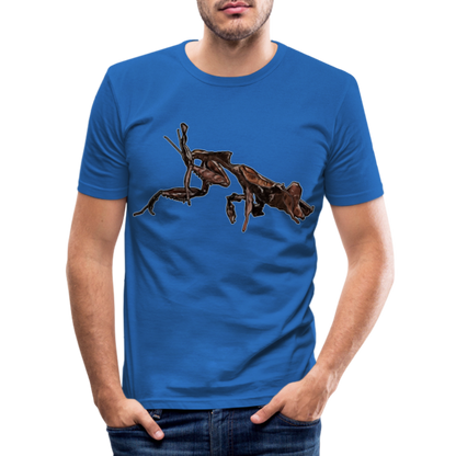 Männer Slim Fit T-Shirt Phyllocrania paradoxa female 2 - Königsblau