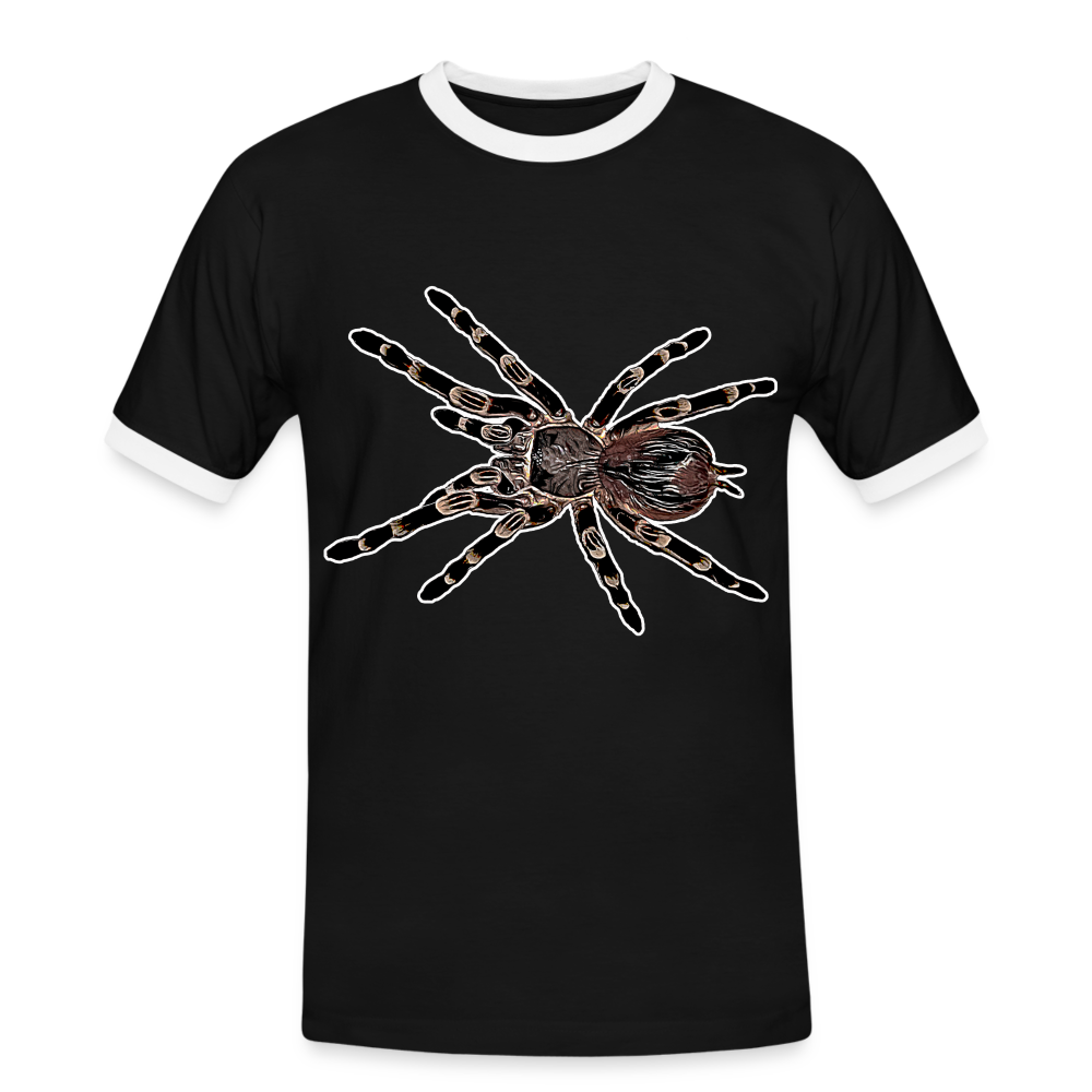Männer Kontrast-T-Shirt Acanthoscurria geniculata - Schwarz/Weiß