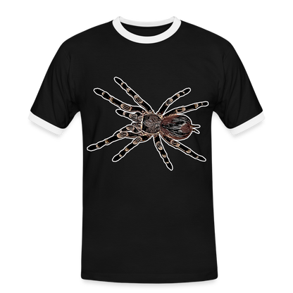 Männer Kontrast-T-Shirt Acanthoscurria geniculata - Schwarz/Weiß