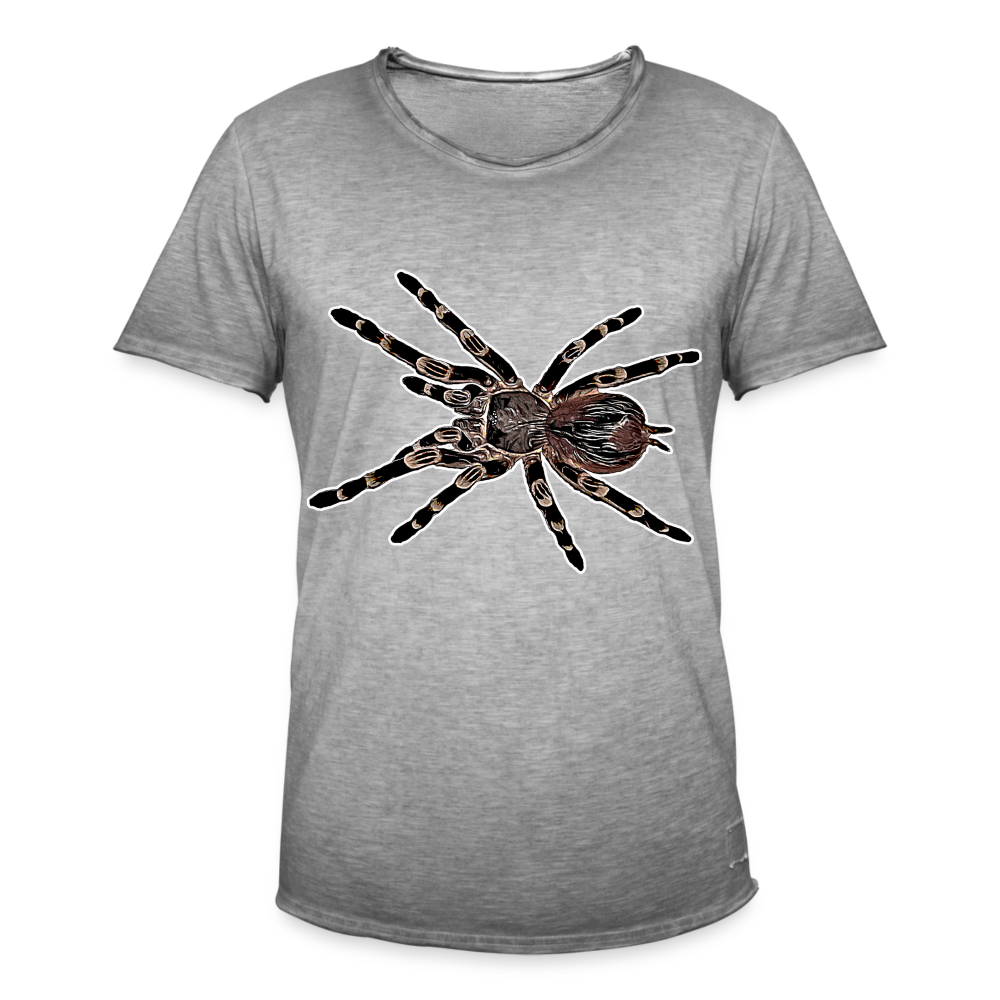 Männer Vintage T-Shirt Acanthoscurria geniculata - Vintage Grau