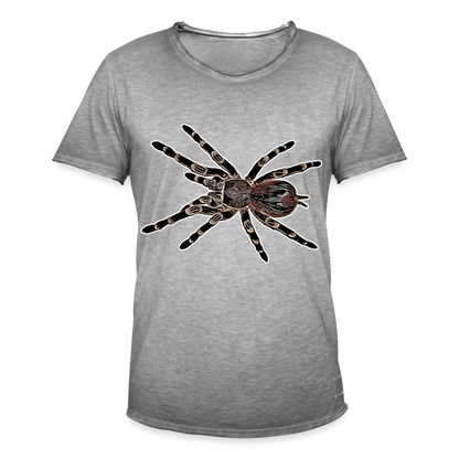 Männer Vintage T-Shirt Acanthoscurria geniculata - Vintage Grau