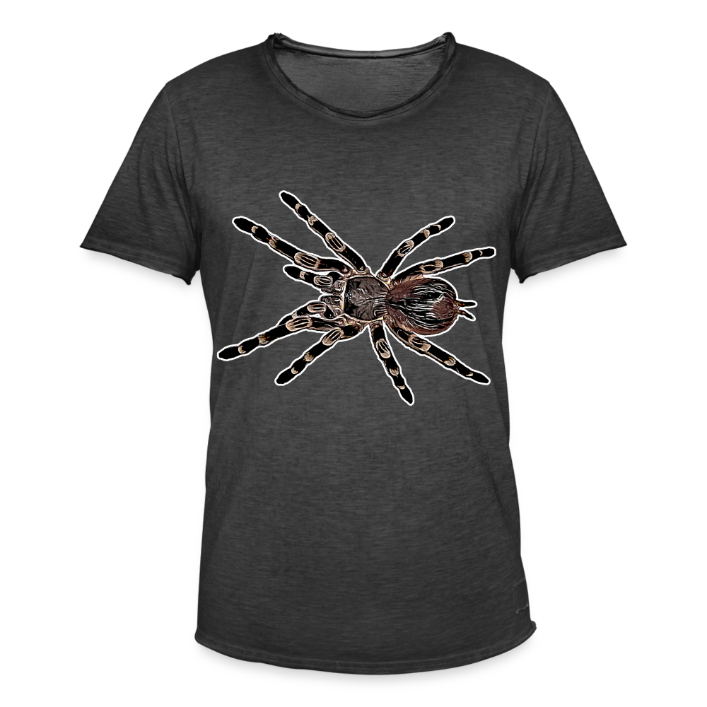 Männer Vintage T-Shirt Acanthoscurria geniculata - Vintage Schwarz