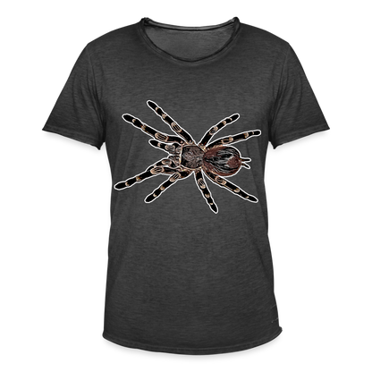Männer Vintage T-Shirt Acanthoscurria geniculata - Vintage Schwarz