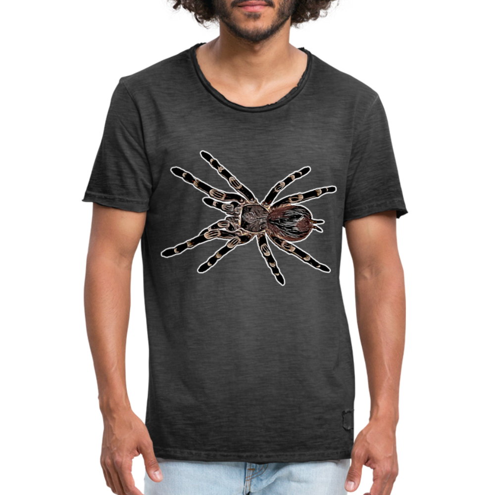 Männer Vintage T-Shirt Acanthoscurria geniculata - Vintage Schwarz