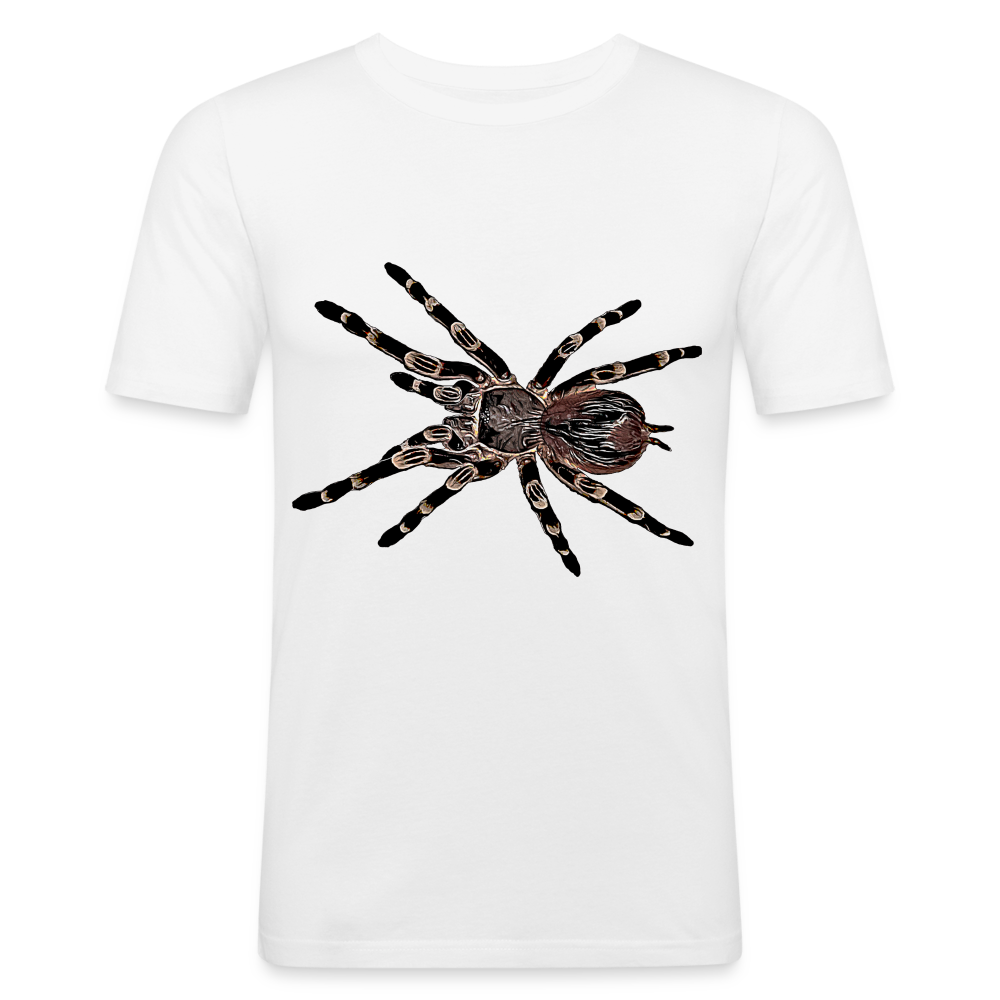 Männer Slim Fit T-Shirt Acanthoscurria geniculata - weiß