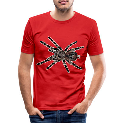 Männer Slim Fit T-Shirt Acanthoscurria geniculata - Rot