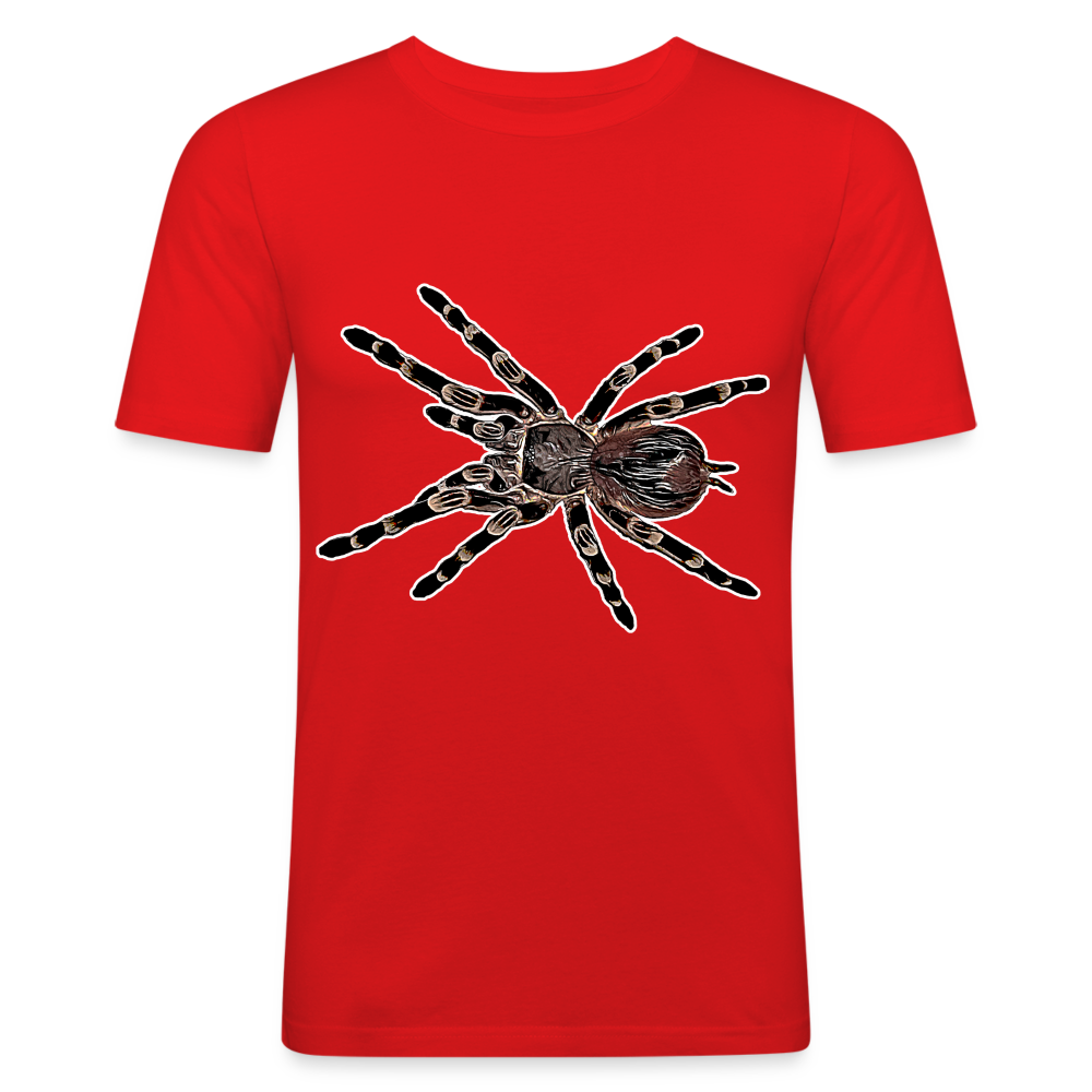 Männer Slim Fit T-Shirt Acanthoscurria geniculata - Rot