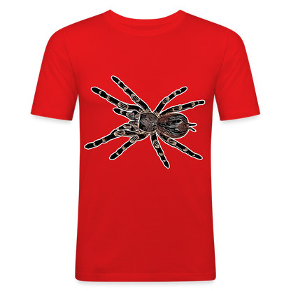 Männer Slim Fit T-Shirt Acanthoscurria geniculata - Rot