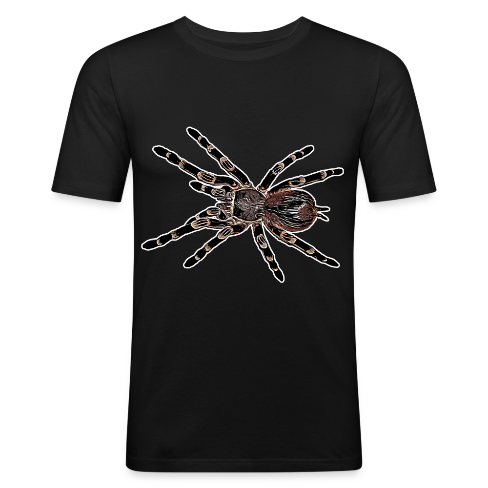Männer Slim Fit T-Shirt Acanthoscurria geniculata - Schwarz