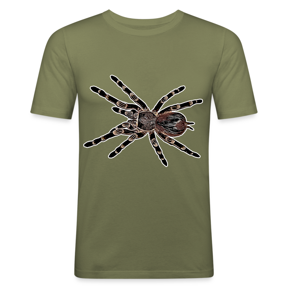 Männer Slim Fit T-Shirt Acanthoscurria geniculata - khaki Grün