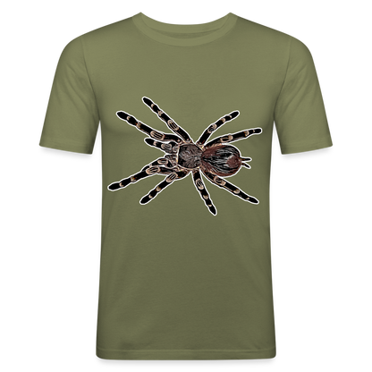Männer Slim Fit T-Shirt Acanthoscurria geniculata - khaki Grün