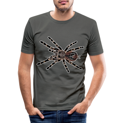 Männer Slim Fit T-Shirt Acanthoscurria geniculata - Graphite