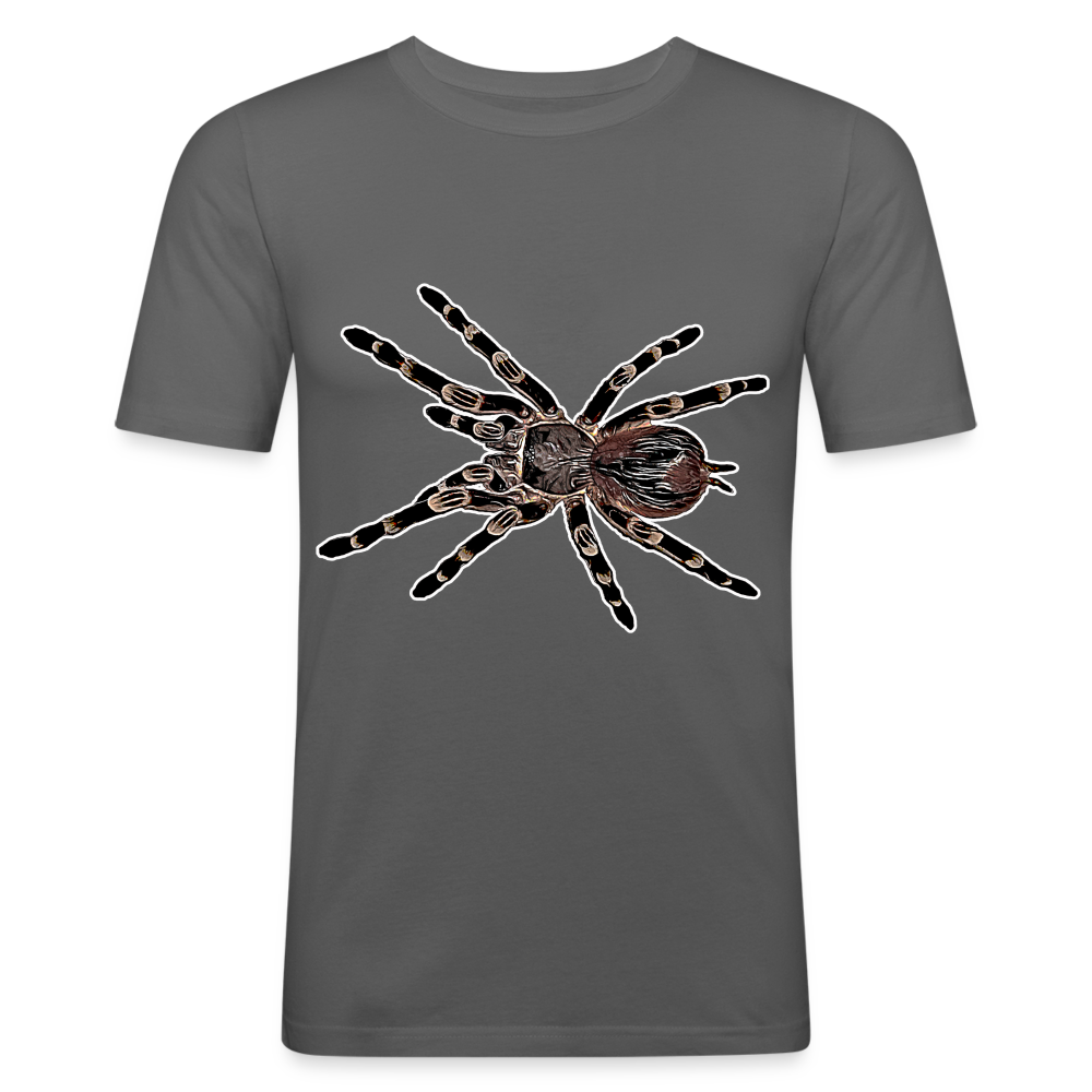 Männer Slim Fit T-Shirt Acanthoscurria geniculata - Graphite