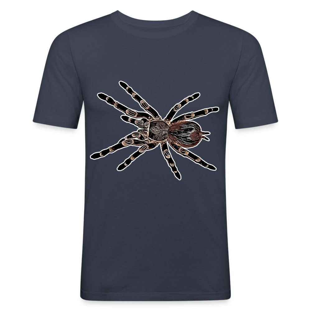 Männer Slim Fit T-Shirt Acanthoscurria geniculata - Navy