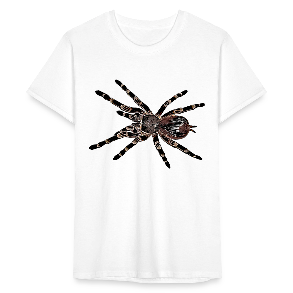 Männer Fruit of the Loom T-Shirt Acanthoscurria geniculata - weiß