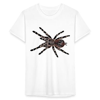 Männer Fruit of the Loom T-Shirt Acanthoscurria geniculata - weiß