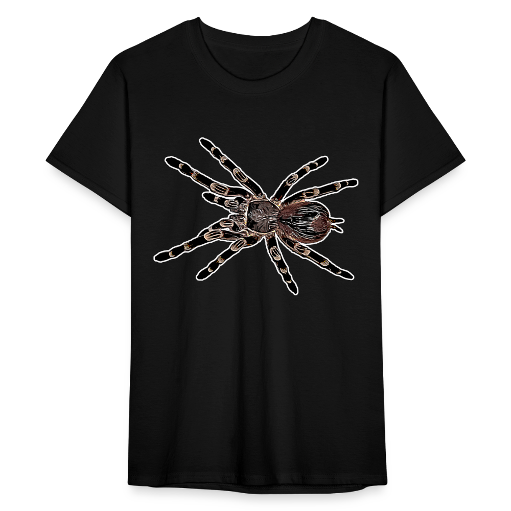 Männer Fruit of the Loom T-Shirt Acanthoscurria geniculata - Schwarz