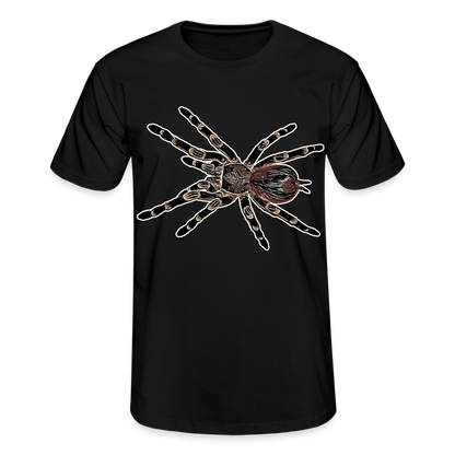 Männer Fruit of the Loom T-Shirt Acanthoscurria geniculata - Schwarz