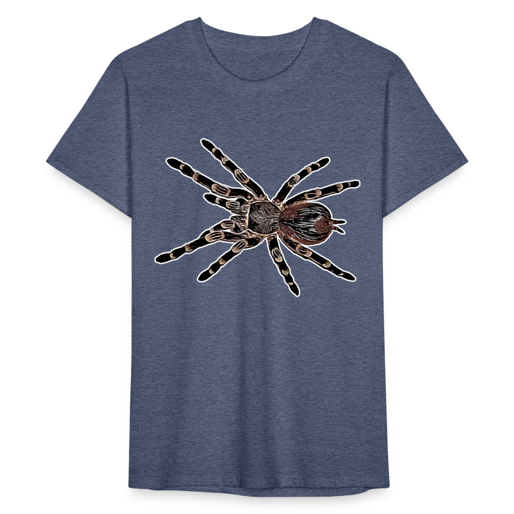 Männer Fruit of the Loom T-Shirt Acanthoscurria geniculata - Navy meliert