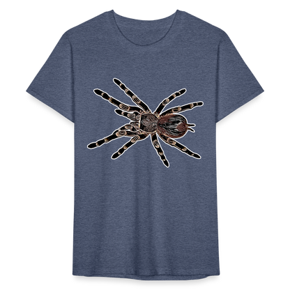 Männer Fruit of the Loom T-Shirt Acanthoscurria geniculata - Navy meliert