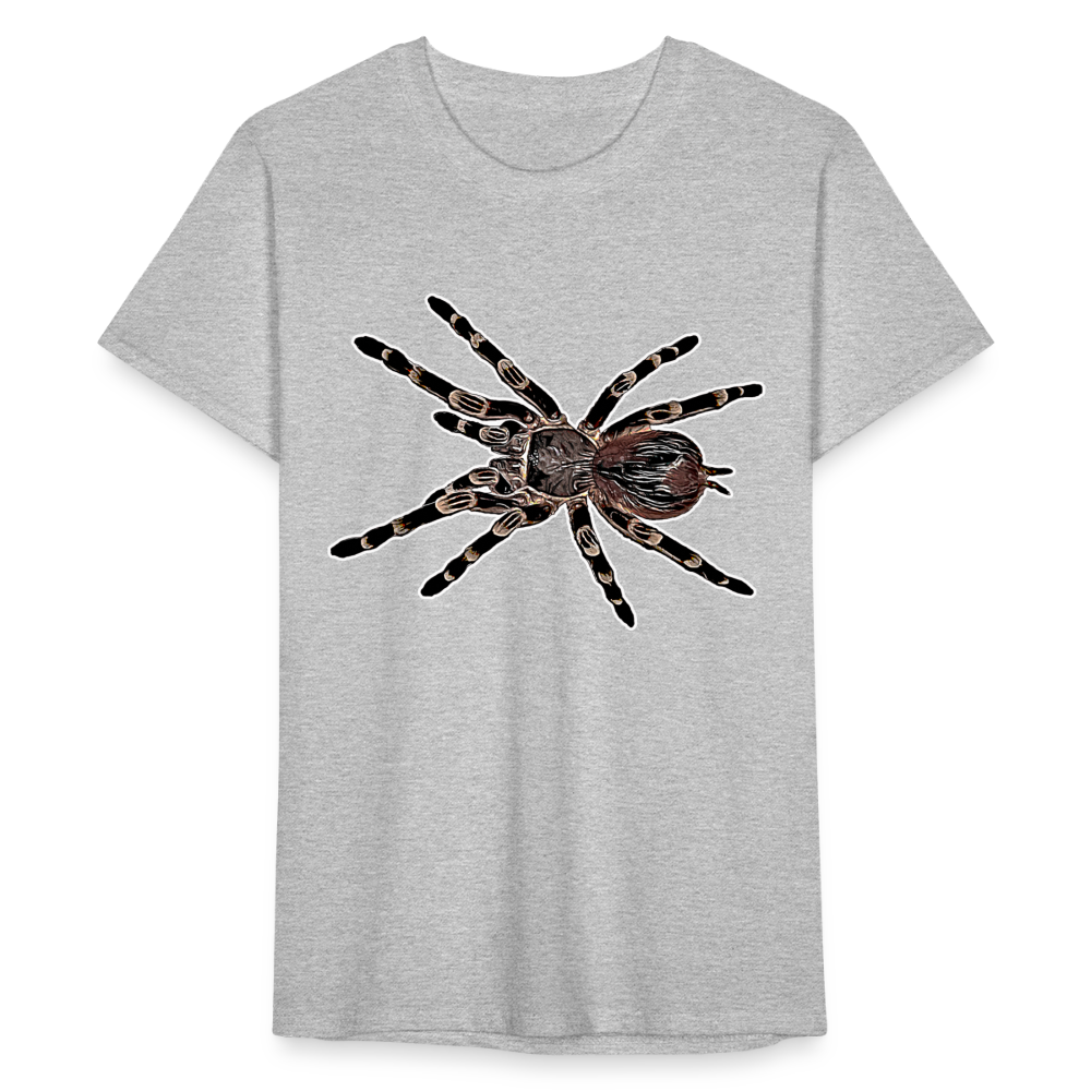 Männer Fruit of the Loom T-Shirt Acanthoscurria geniculata - Grau meliert