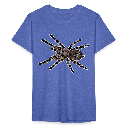 Männer Fruit of the Loom T-Shirt Acanthoscurria geniculata - Blau meliert