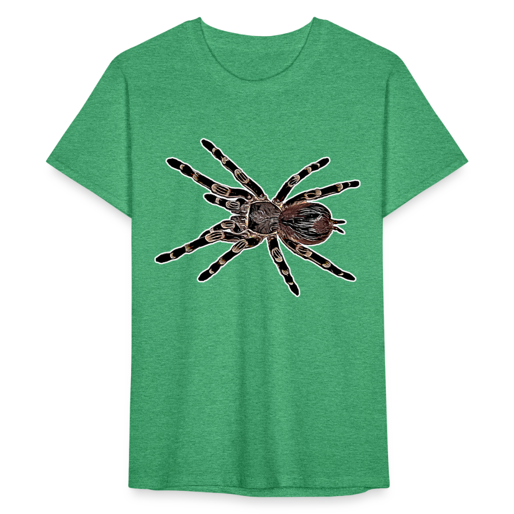 Männer Fruit of the Loom T-Shirt Acanthoscurria geniculata - Grün meliert