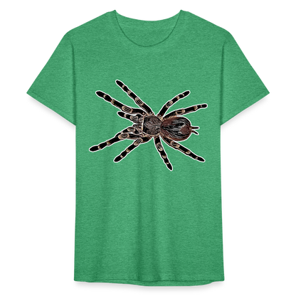 Männer Fruit of the Loom T-Shirt Acanthoscurria geniculata - Grün meliert
