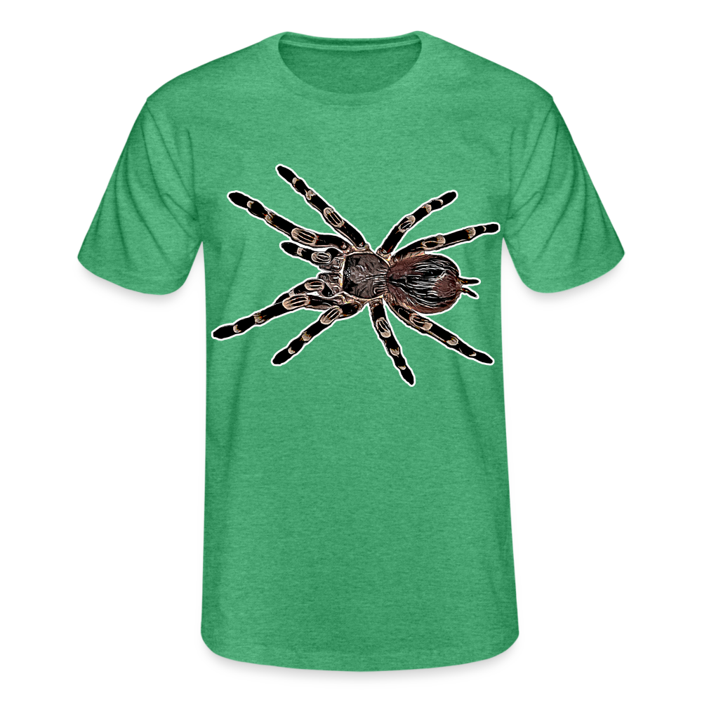 Männer Fruit of the Loom T-Shirt Acanthoscurria geniculata - Grün meliert